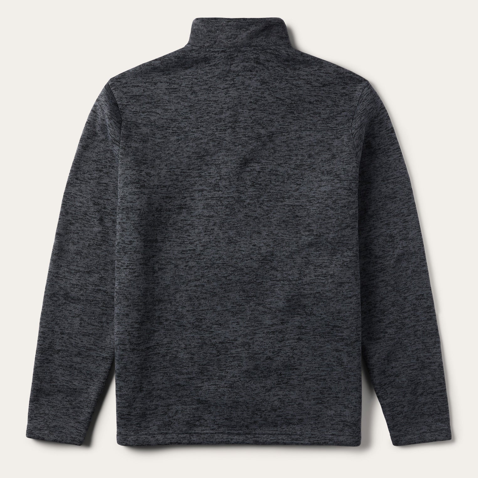 Grey Bonded Knit Sweater Grey | Stetson Men
