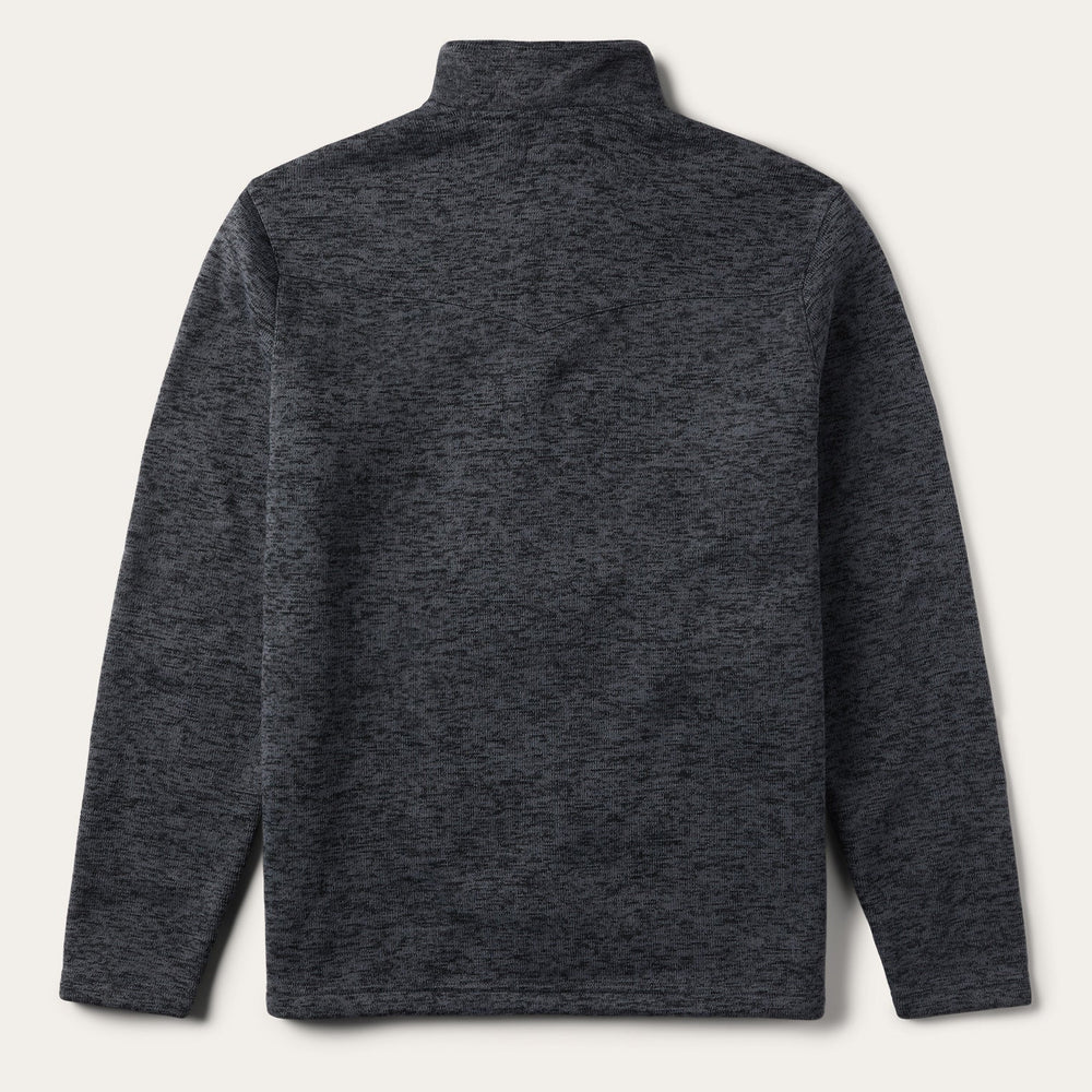 Grey Bonded Knit Sweater Grey | Stetson Men