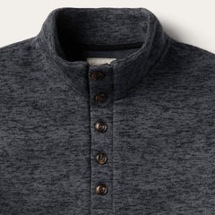 Grey Bonded Knit Sweater Grey | Stetson Men