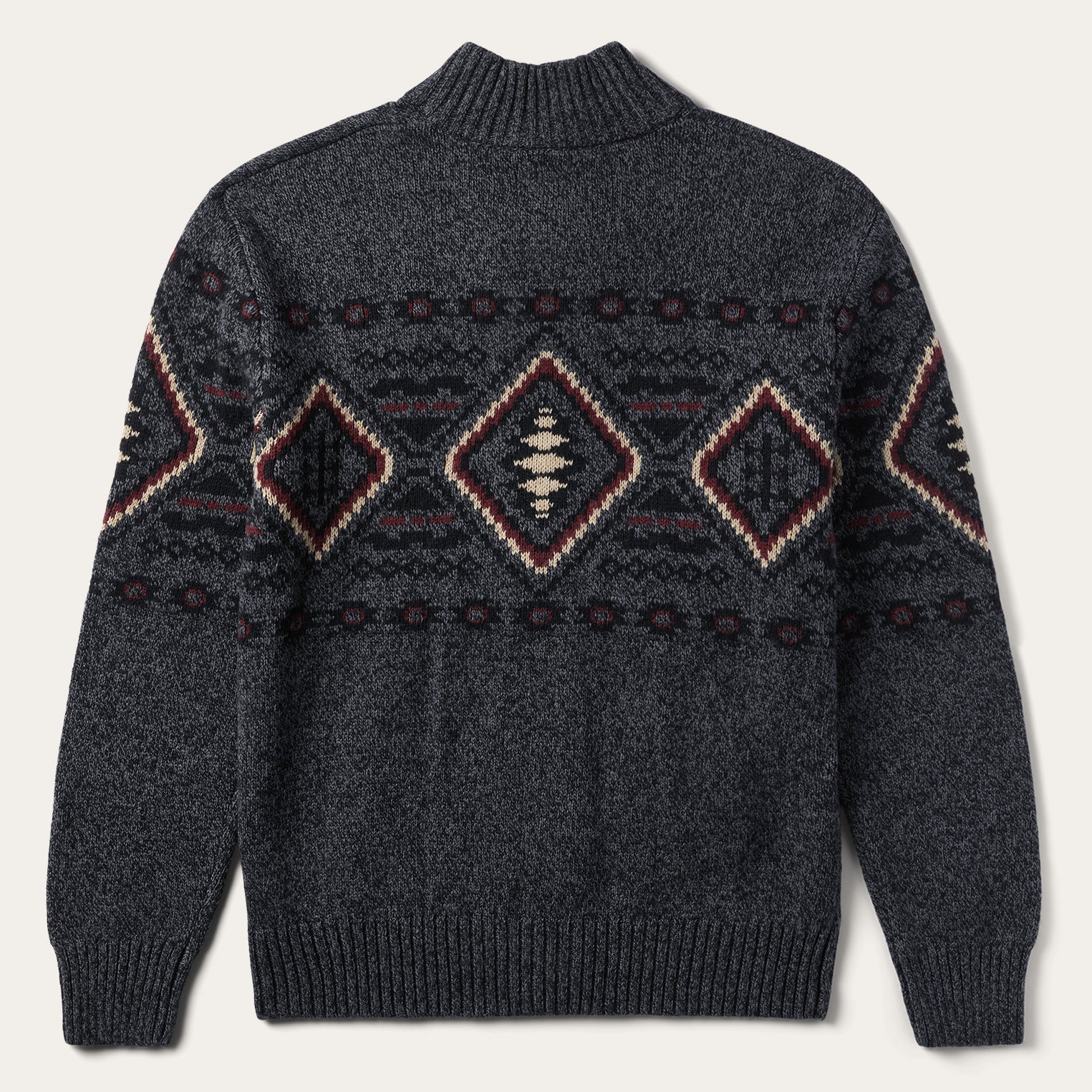 Horizontal Aztec Cardigan Grey | Stetson Men
