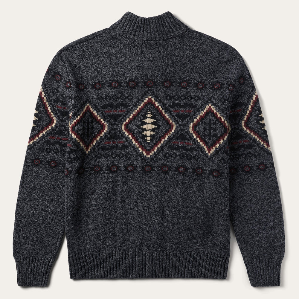 Horizontal Aztec Cardigan Grey | Stetson Men