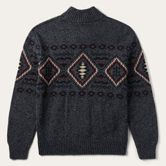 Horizontal Aztec Cardigan Grey | Stetson Men