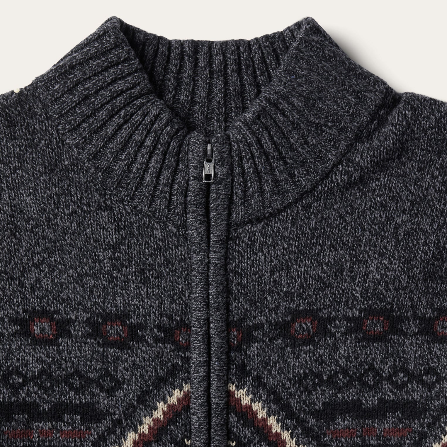 Horizontal Aztec Cardigan Grey | Stetson Men