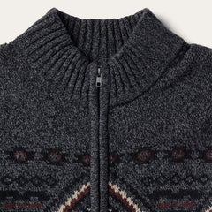 Horizontal Aztec Cardigan Grey | Stetson Men