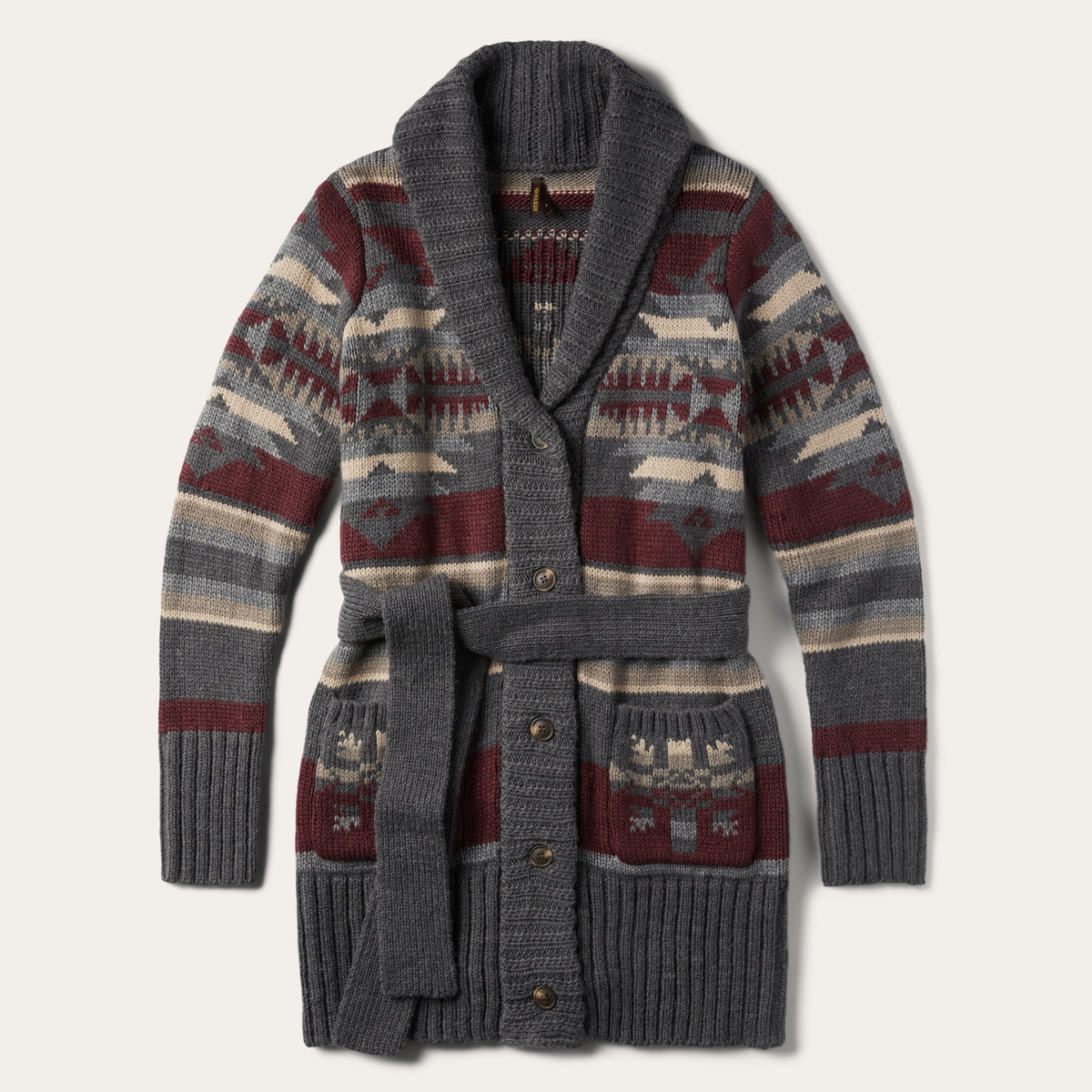 Aztec Belted Cardigan Multi | Stetson Women