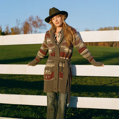 Aztec Belted Cardigan Multi | Stetson Women