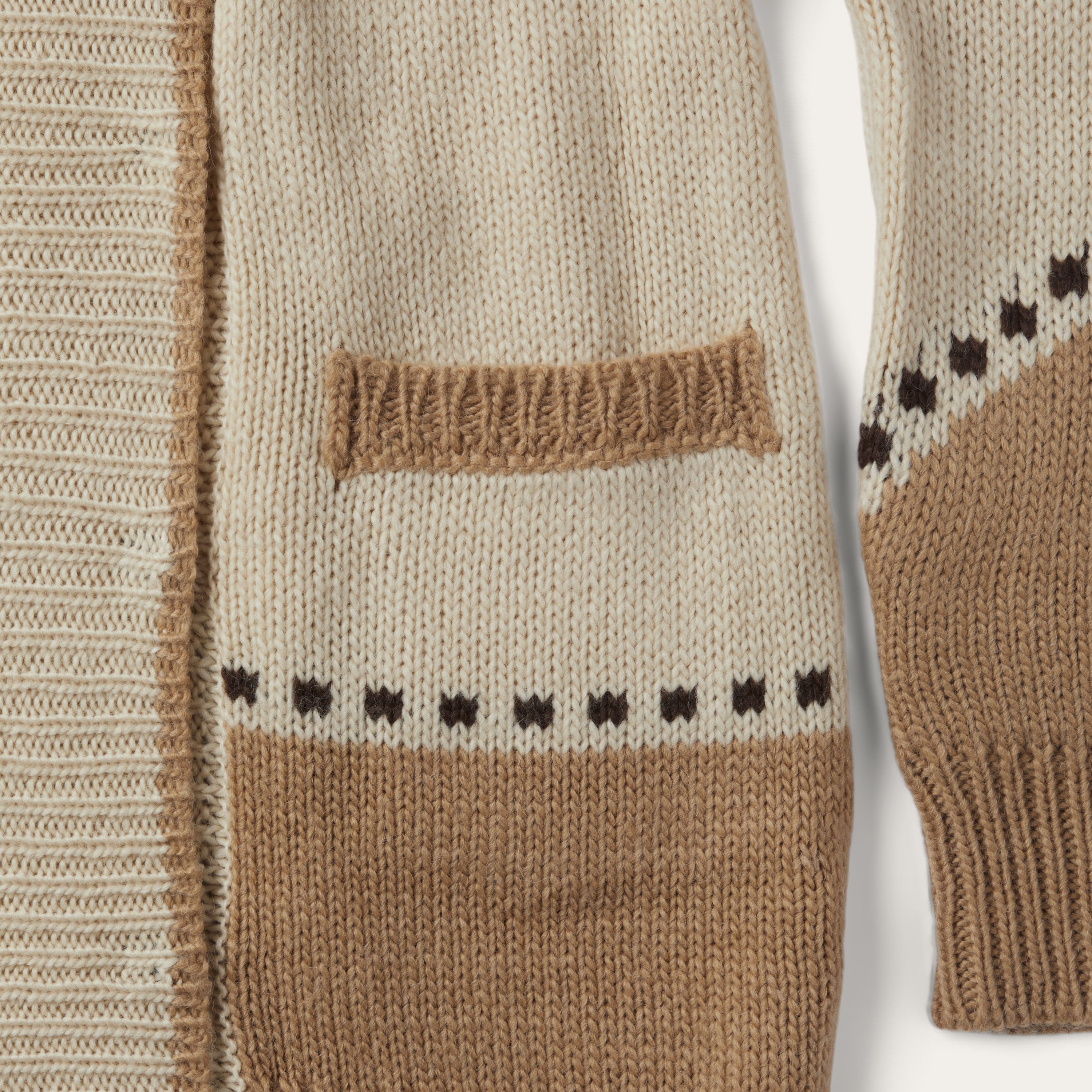 Horseshoe & Star Belted Cardigan White | Stetson Women