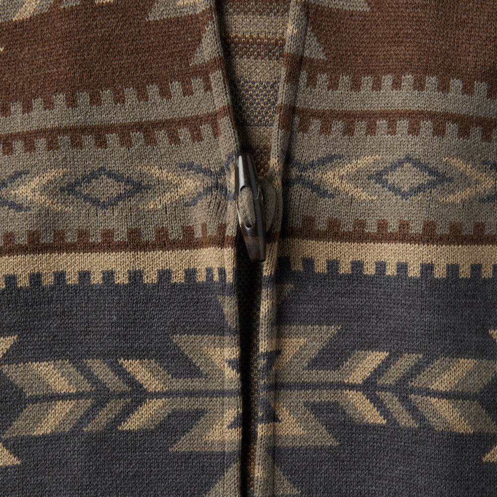 Aztec Print Sweater Poncho Multi | Stetson Women