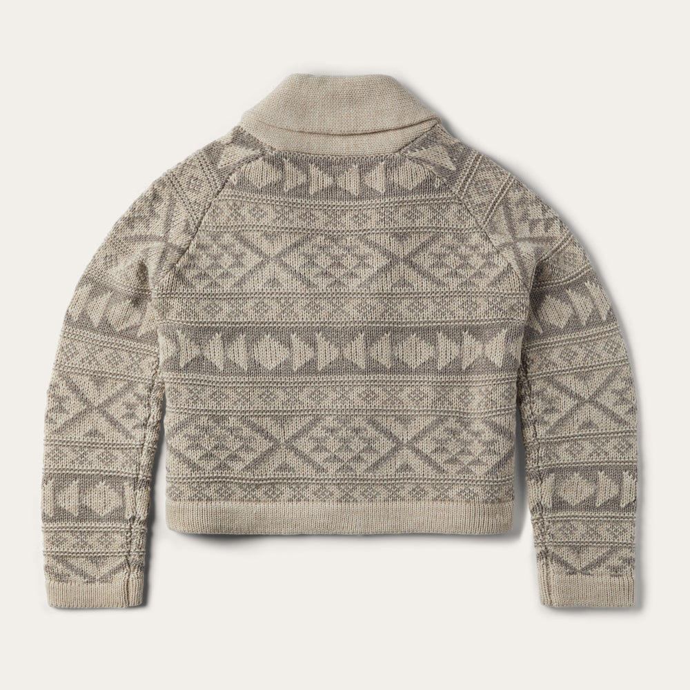 Cropped Shawl Collar Cardigan Brown | Stetson Women