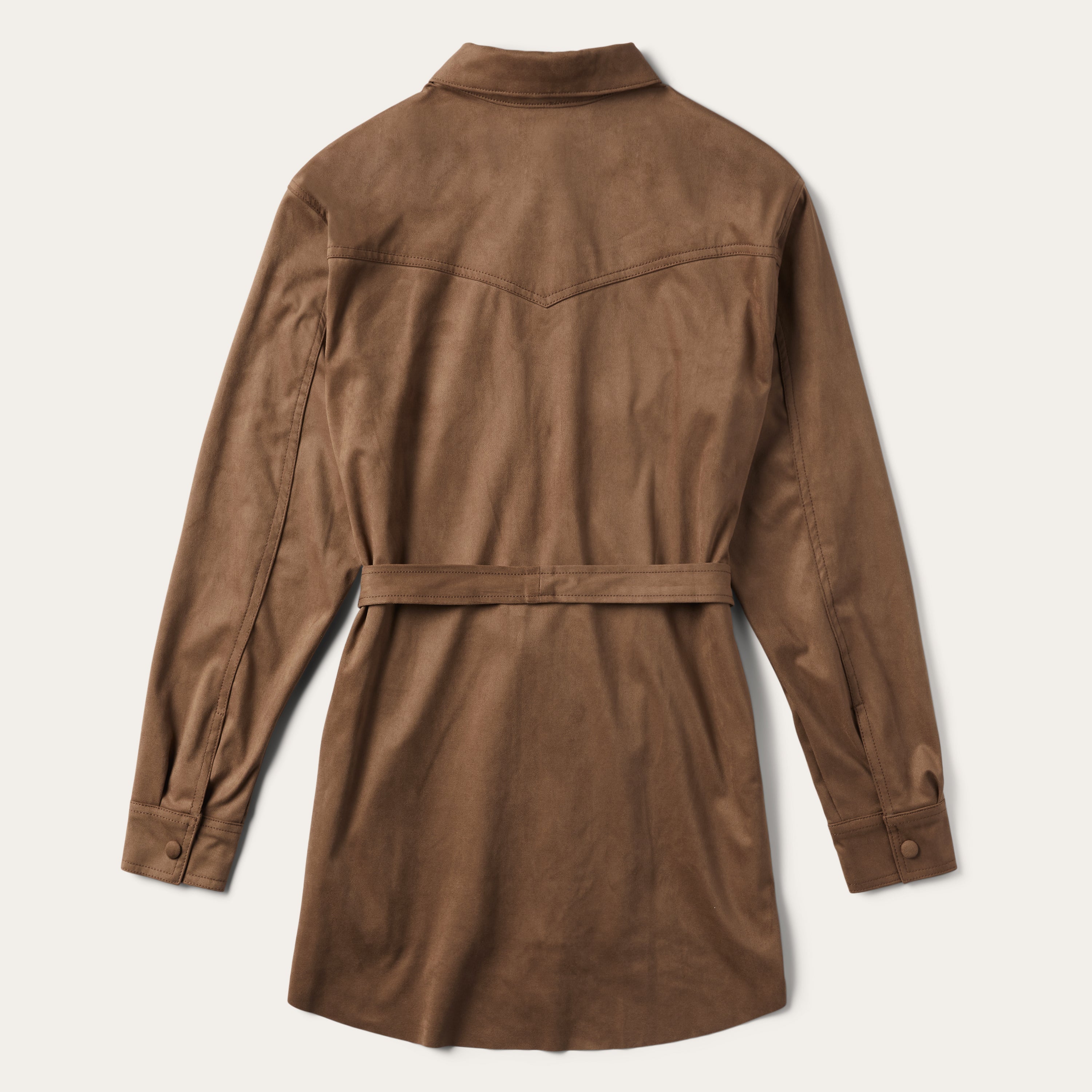 Khaki Suede Western Shirt Tan | Stetson Women