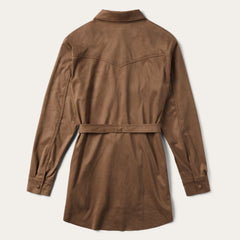 Khaki Suede Western Shirt Tan | Stetson Women