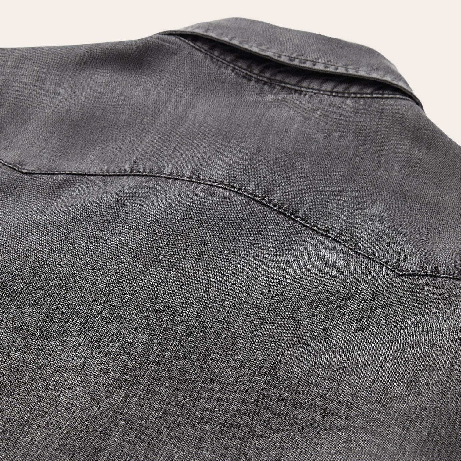 Boyfriend Fit Denim Shirt Washed Black | Stetson Women