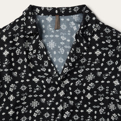 Southwestern Ditzy Print Blouse Black | Stetson Women