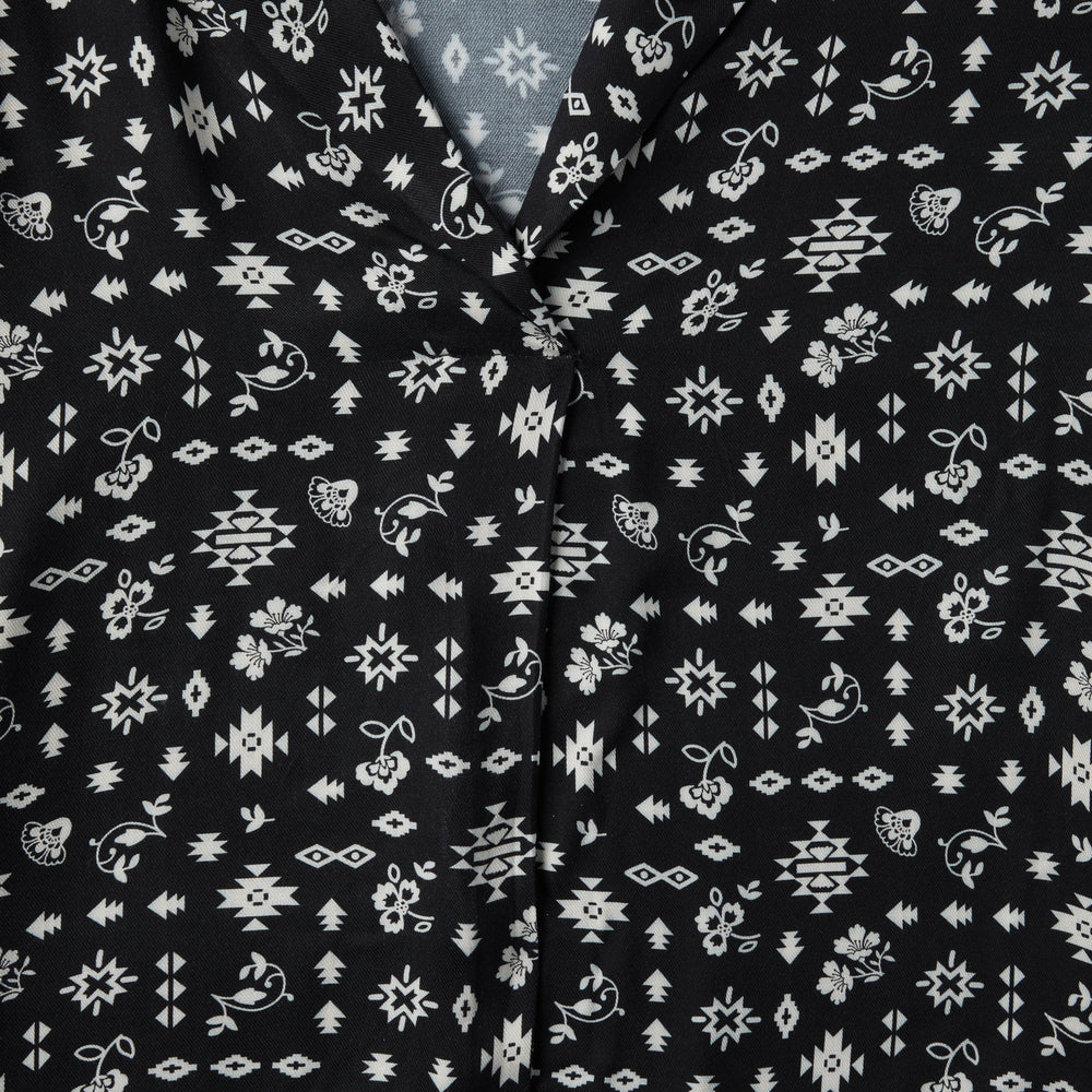 Southwestern Ditzy Print Blouse Black | Stetson Women