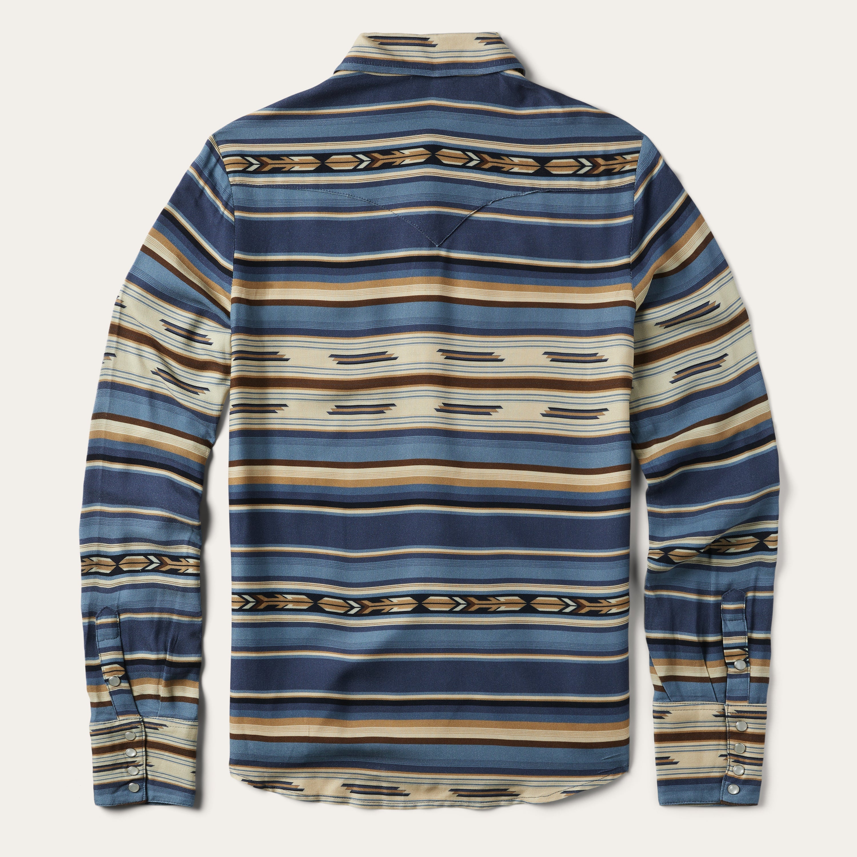 Indigo Serape Print Shirt Blue | Stetson Women