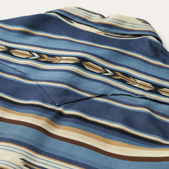 Indigo Serape Print Shirt Blue | Stetson Women