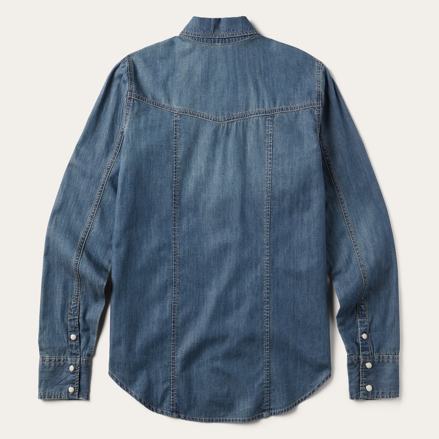 Boyfriend Fit Denim Shirt Blue | Stetson Women