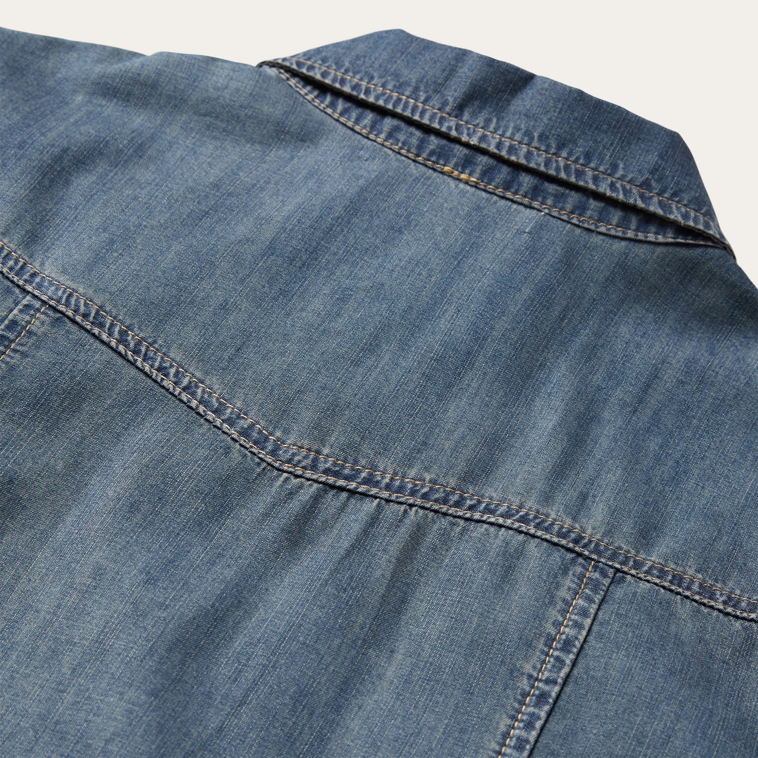 Boyfriend Fit Denim Shirt Blue | Stetson Women
