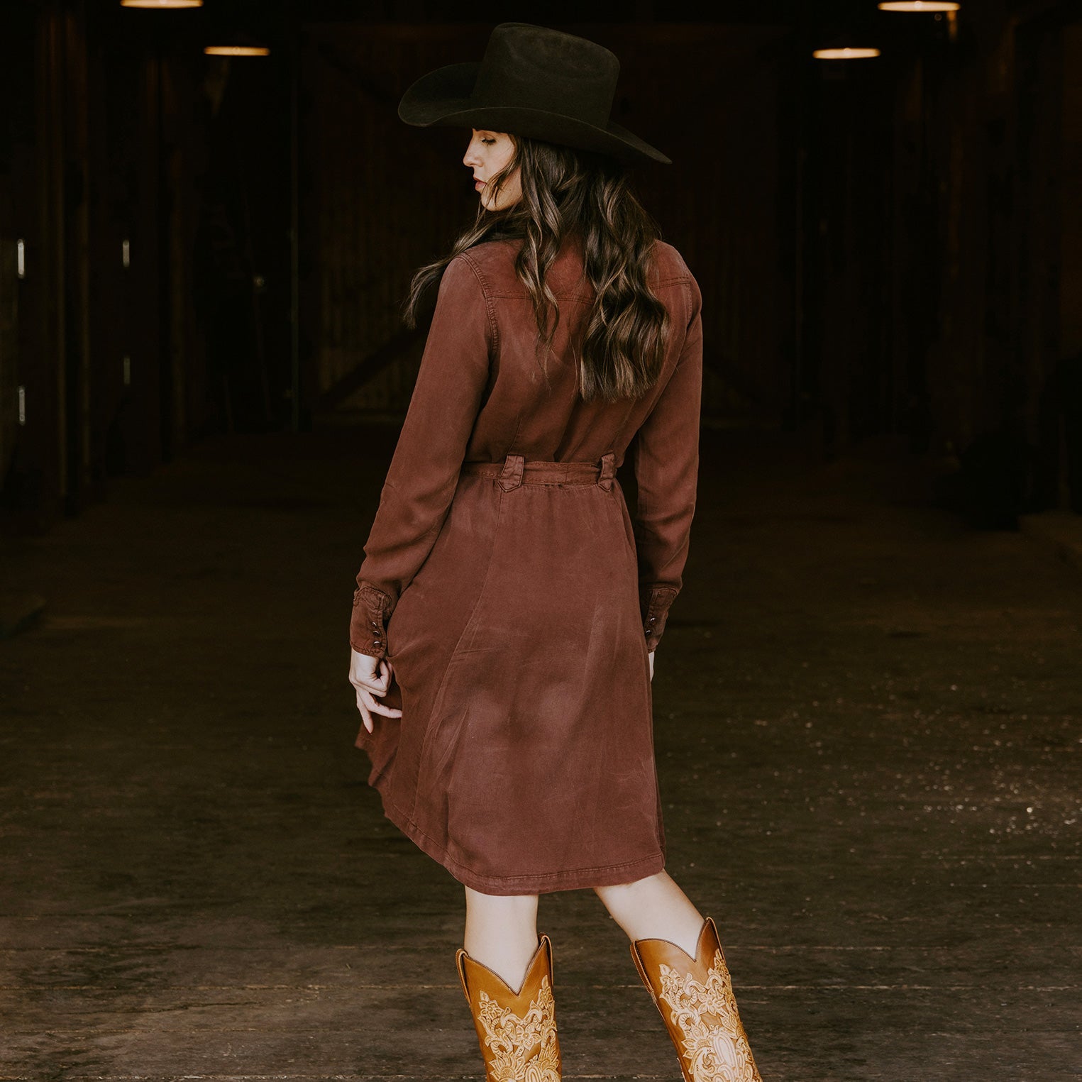 Tobacco Western Dress Brown | Stetson Women
