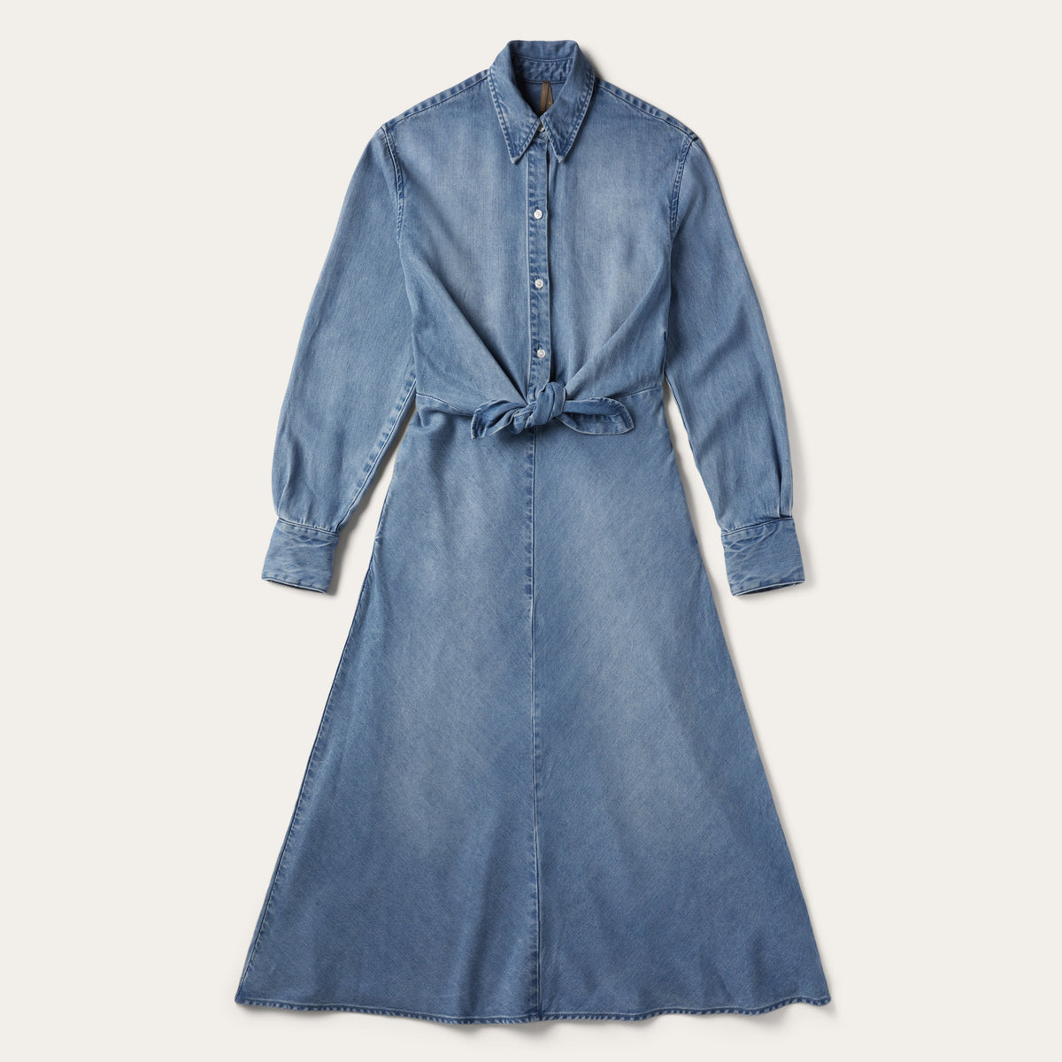 Denim Tie-Front Dress Blue | Stetson Women