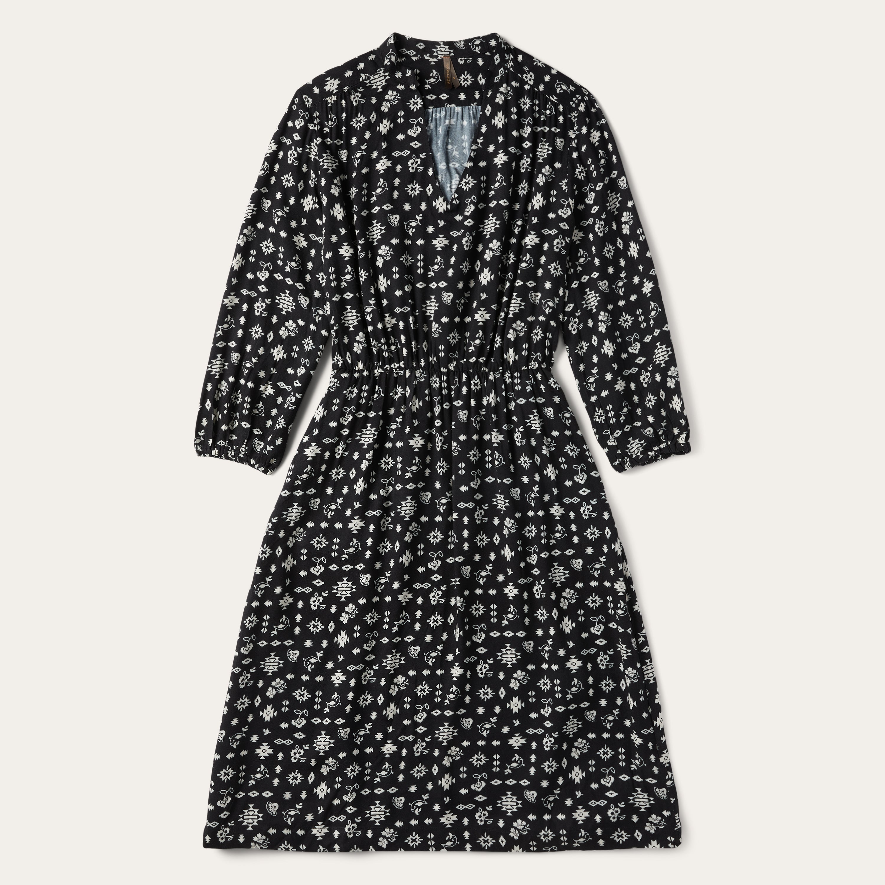 Southwestern Ditzy Print Dress Black | Stetson Women