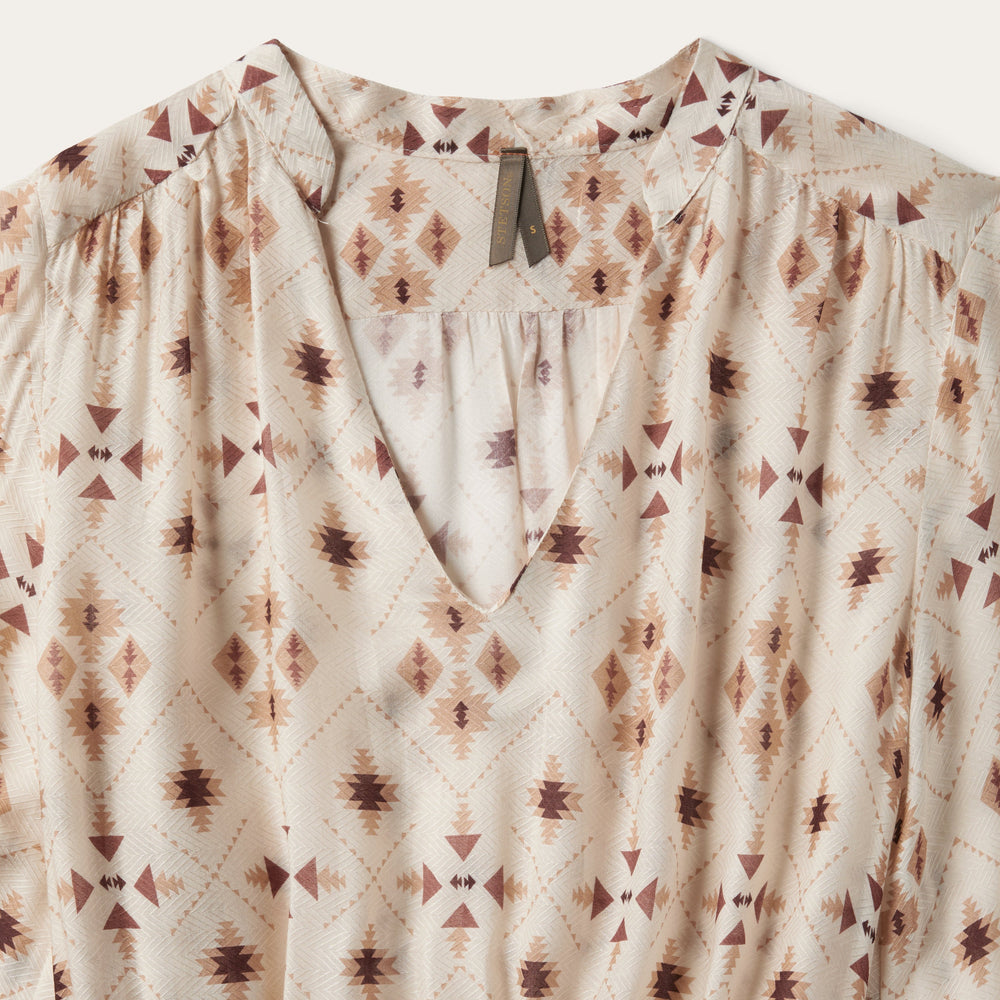 Gaucho Herringbone Dress White | Stetson Women
