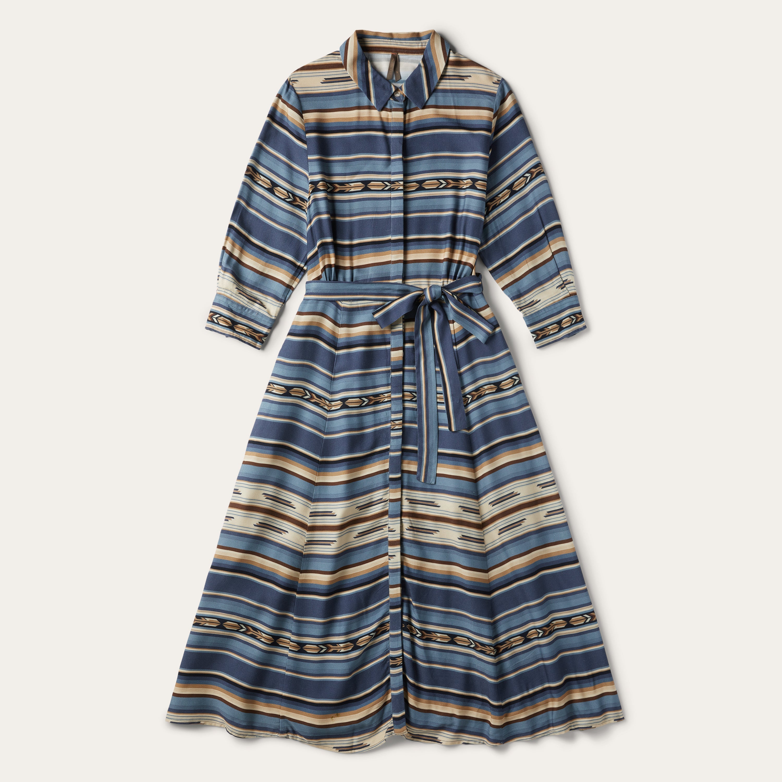 Indigo Serape Print Dress Blue | Stetson Women