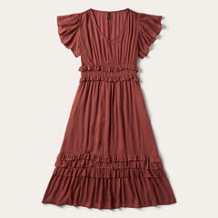 Cinnamon Herringbone Dress Brown | Stetson Women