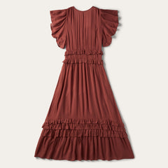 Cinnamon Herringbone Dress Brown | Stetson Women