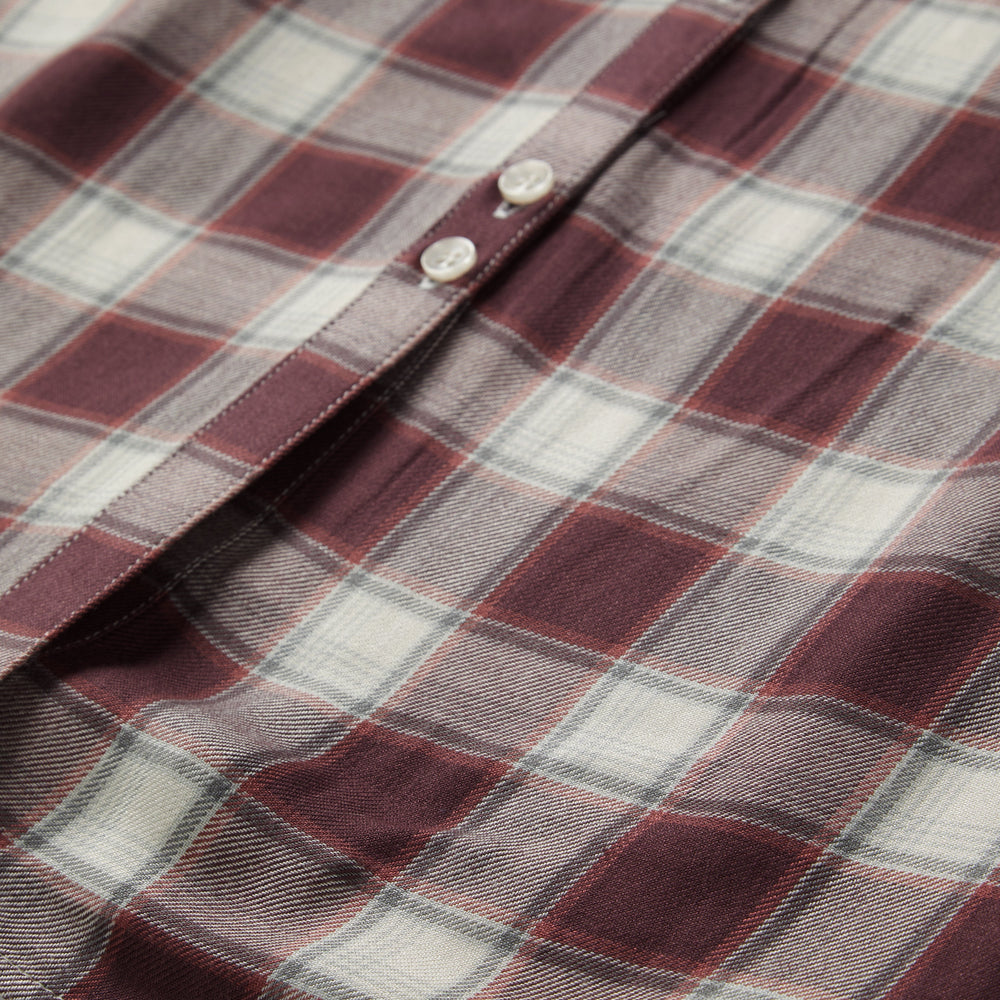 Gaucho Plaid Prairie Shirt Dress Wine | Stetson Women