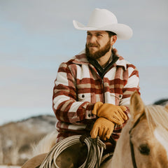 Plaid Lined Jac-Shirt Red | Stetson Men