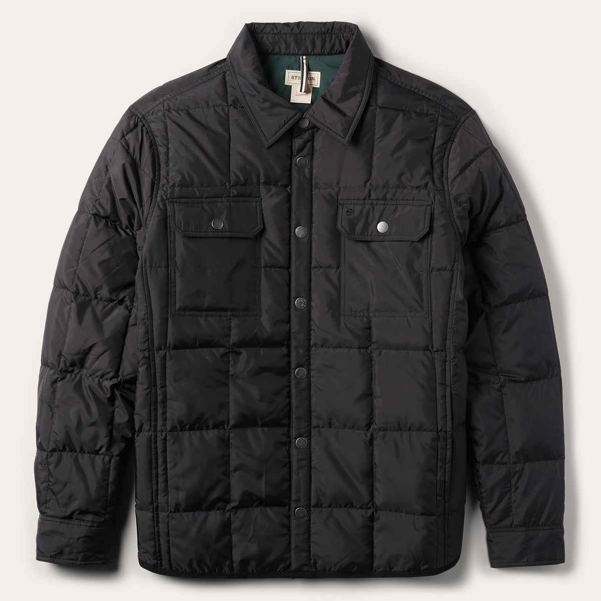 Crushable Black Parachute Jacket Black | Stetson Men