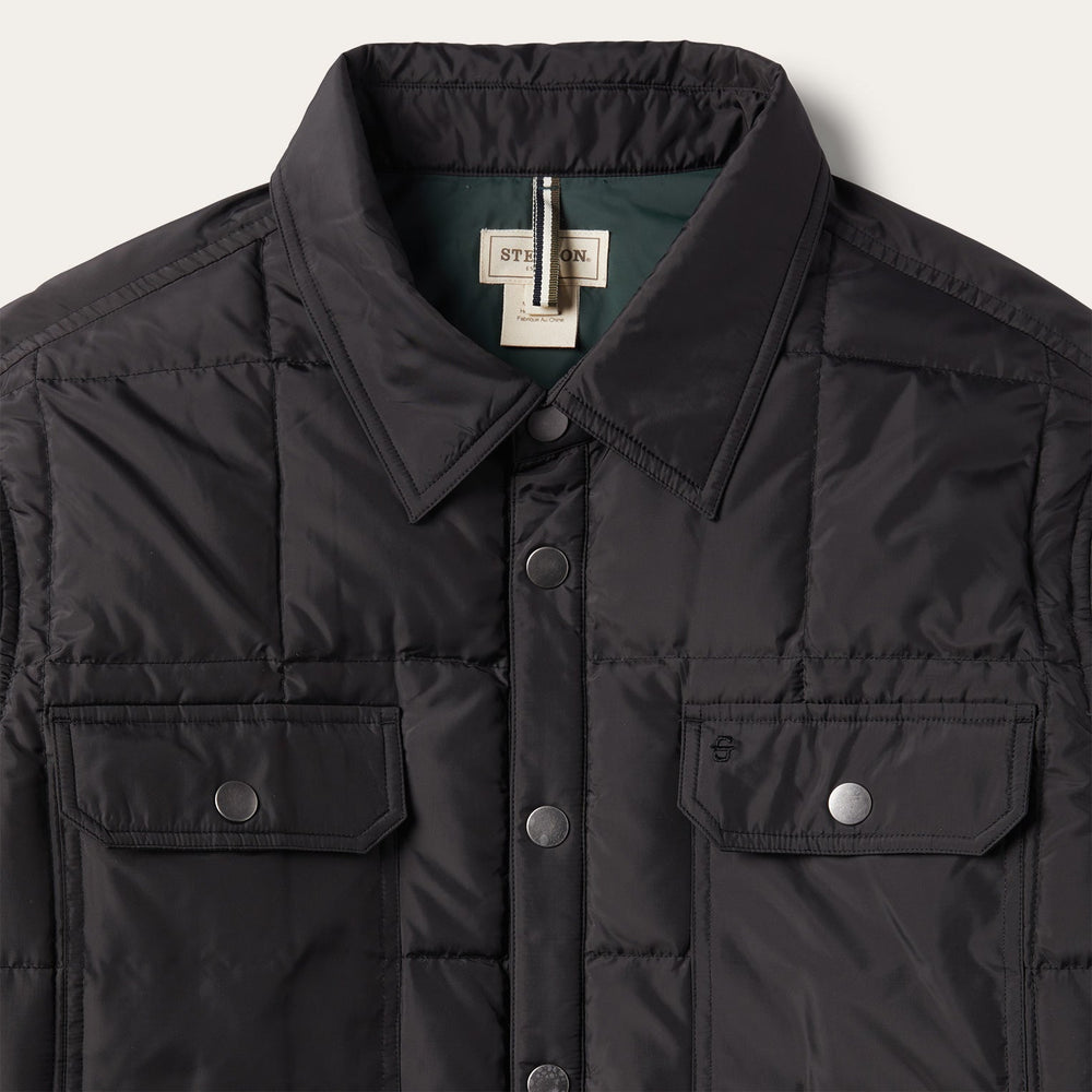 Crushable Black Parachute Jacket Black | Stetson Men
