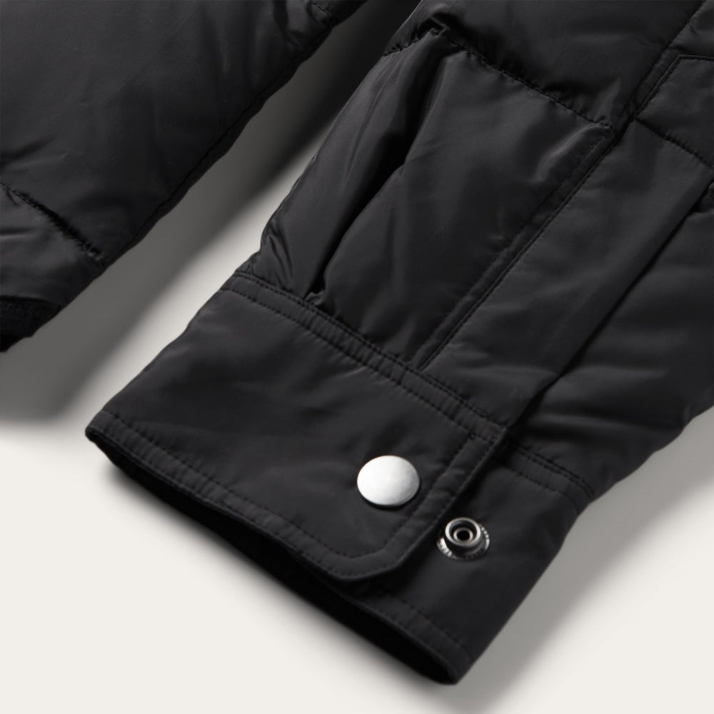 Crushable Black Parachute Jacket Black | Stetson Men