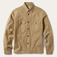 Camel Stretch Canvas Shirt Jacket Brown | Stetson Men
