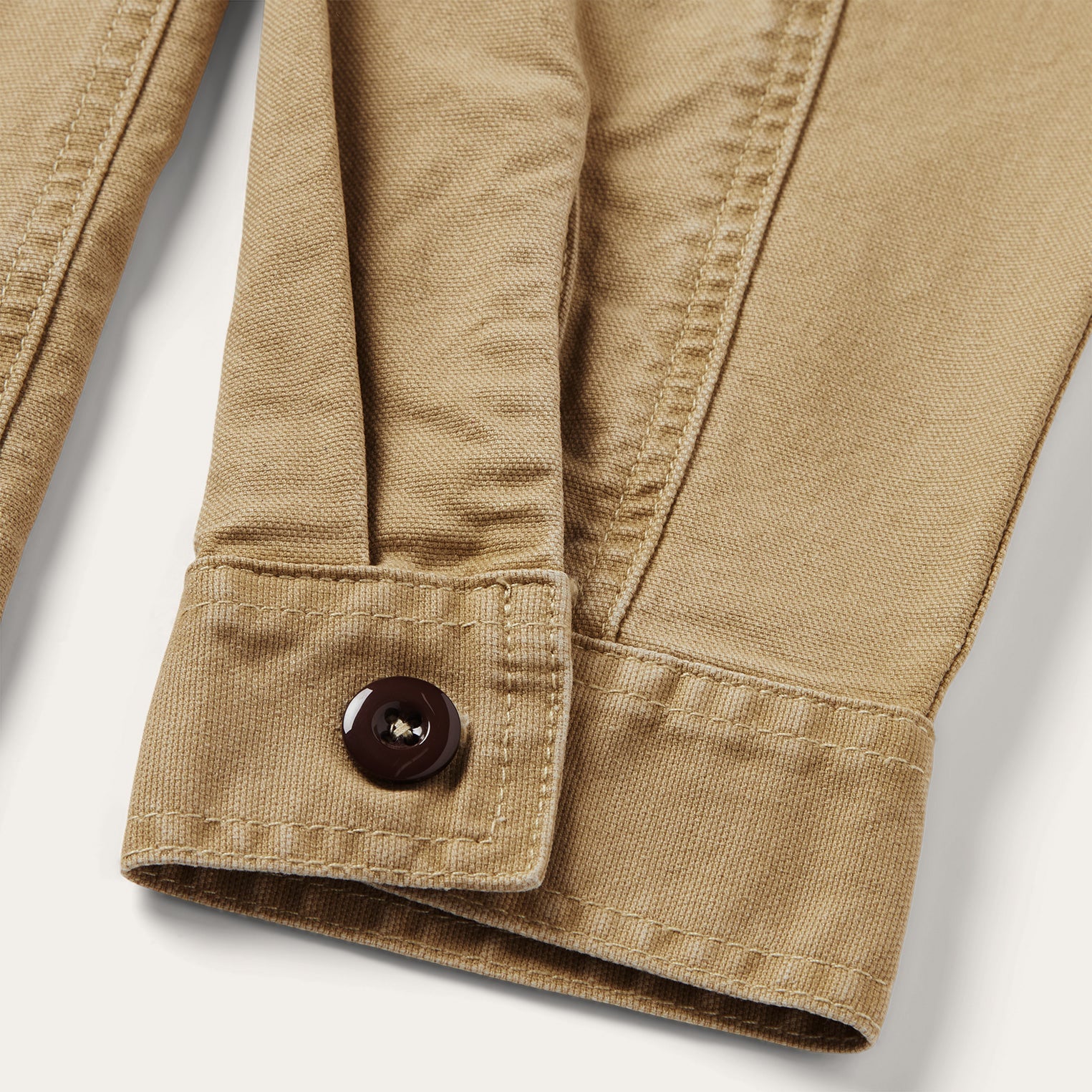 Camel Stretch Canvas Shirt Jacket Brown | Stetson Men