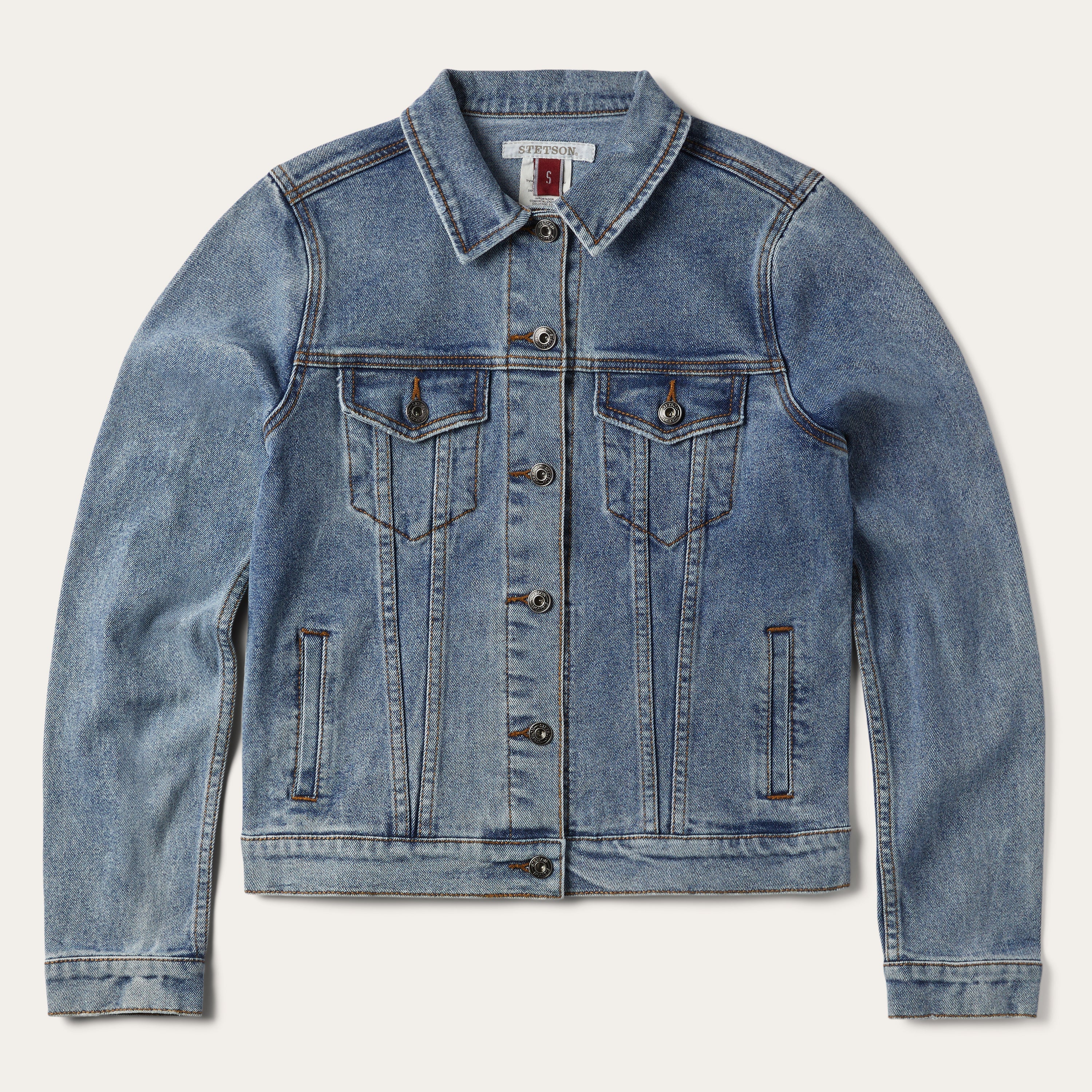 Stretch Denim Jacket Blue | Stetson Women