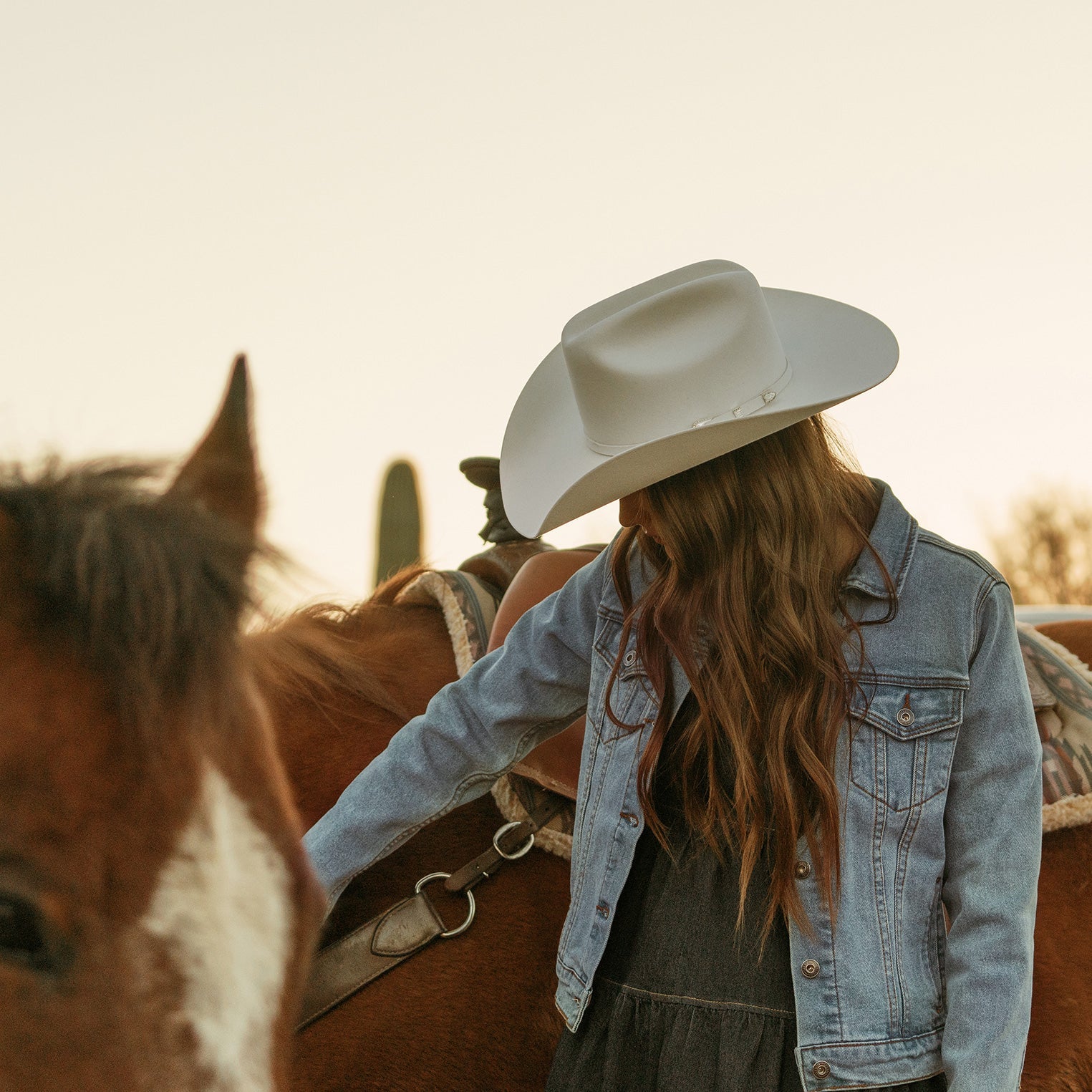 Stretch Denim Jacket Blue | Stetson Women