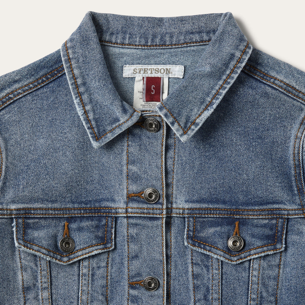 Stretch Denim Jacket Blue | Stetson Women
