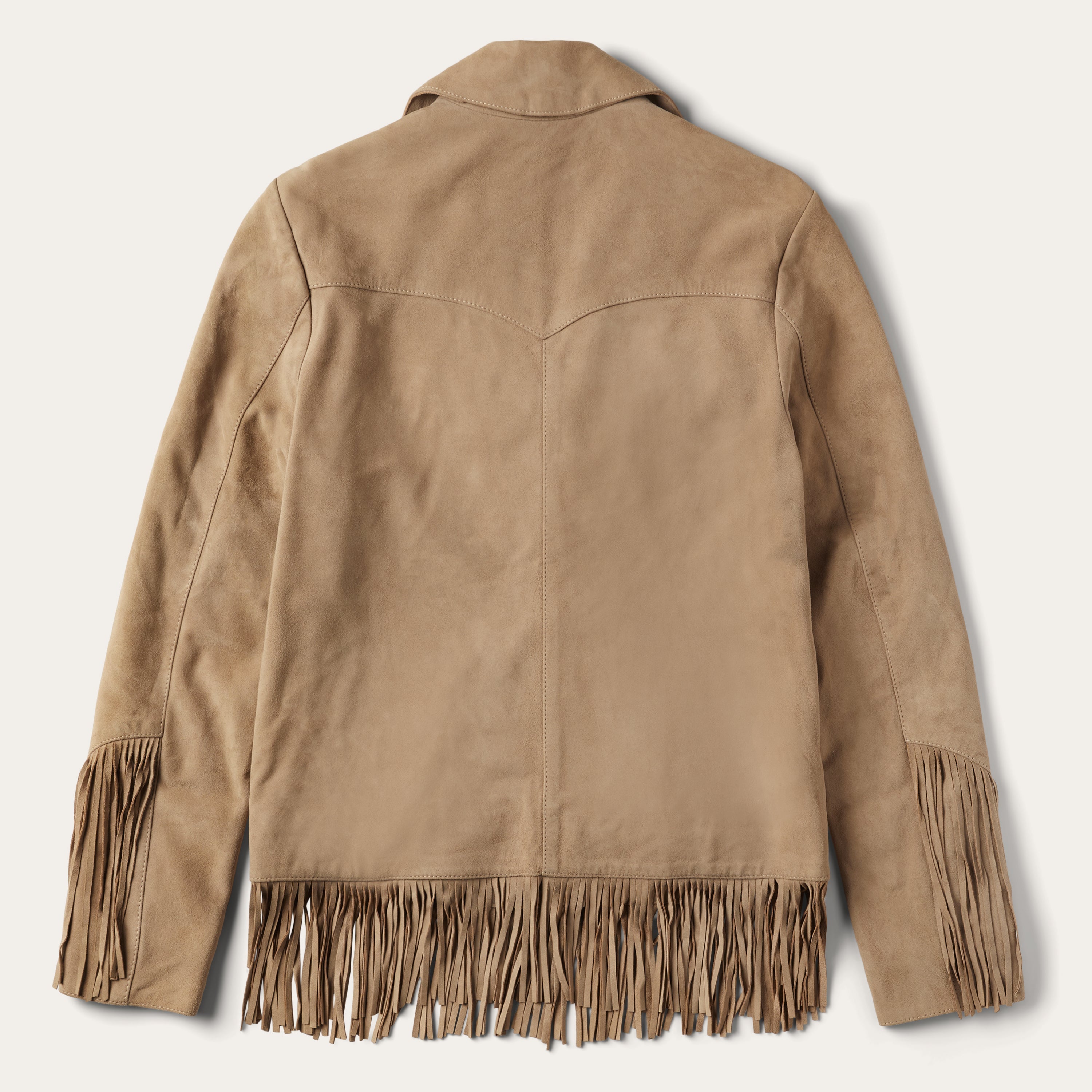 Fringe Suede Jacket Light Tan | Stetson Women