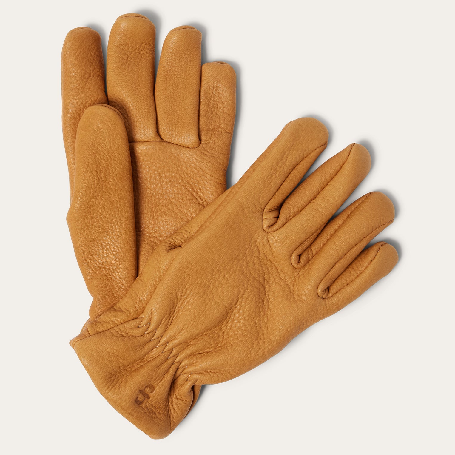 Deerskin Roper Glove - Lined Saddle Tan | Stetson Men