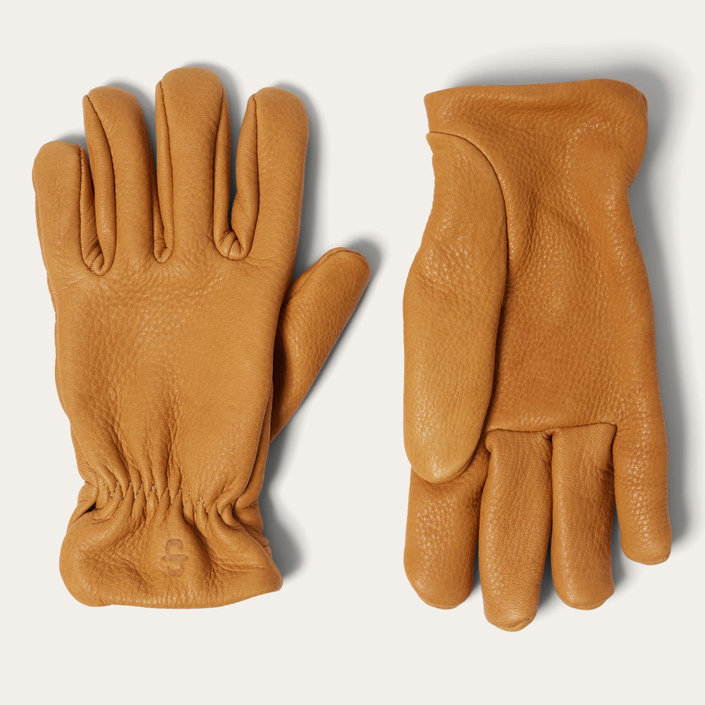 Deerskin Roper Glove - Lined Saddle Tan | Stetson Men