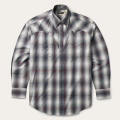 Smoke Ombre Western Shirt Grey | Stetson Men