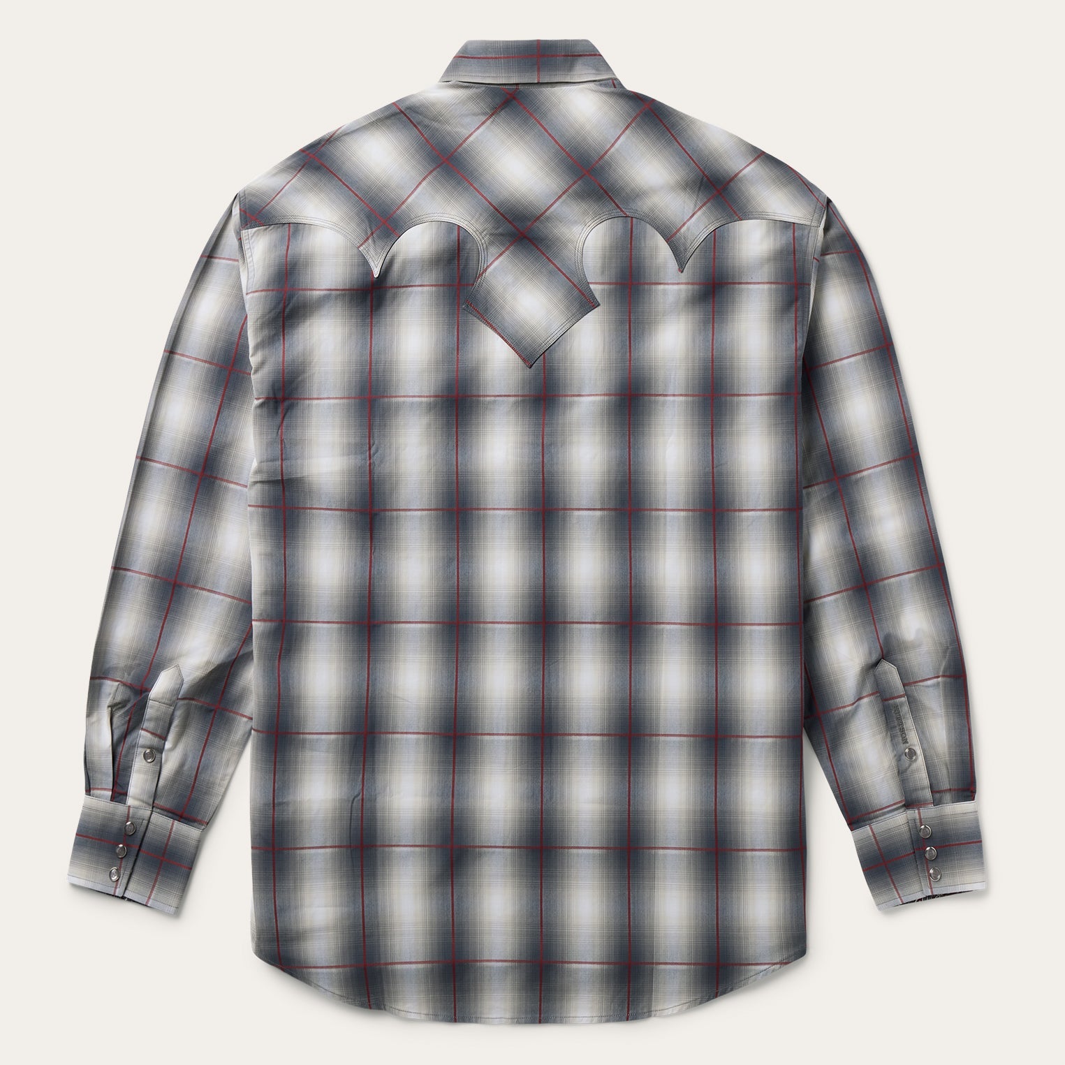 Smoke Ombre Western Shirt Grey | Stetson Men
