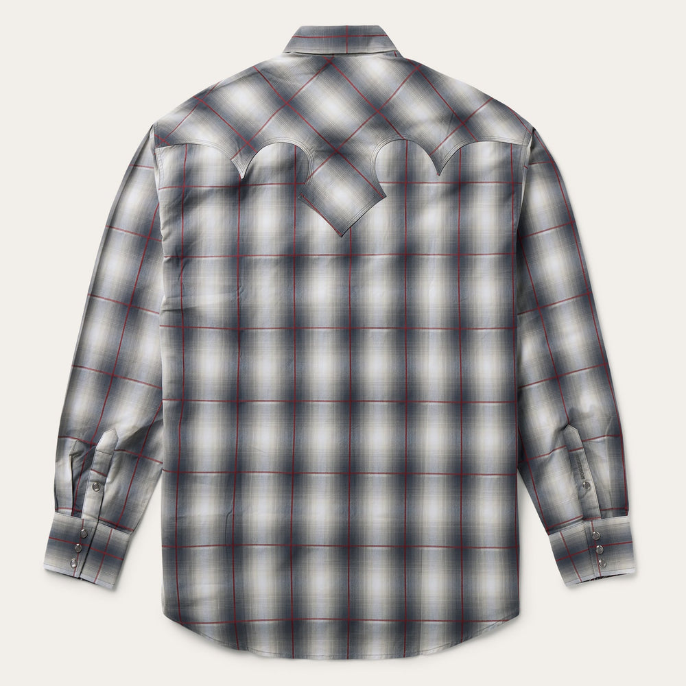 Smoke Ombre Western Shirt Grey | Stetson Men