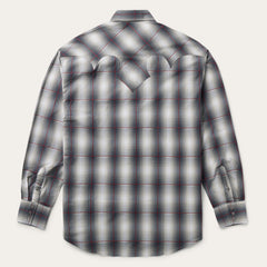 Smoke Ombre Western Shirt Grey | Stetson Men