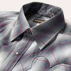 Smoke Ombre Western Shirt Grey | Stetson Men