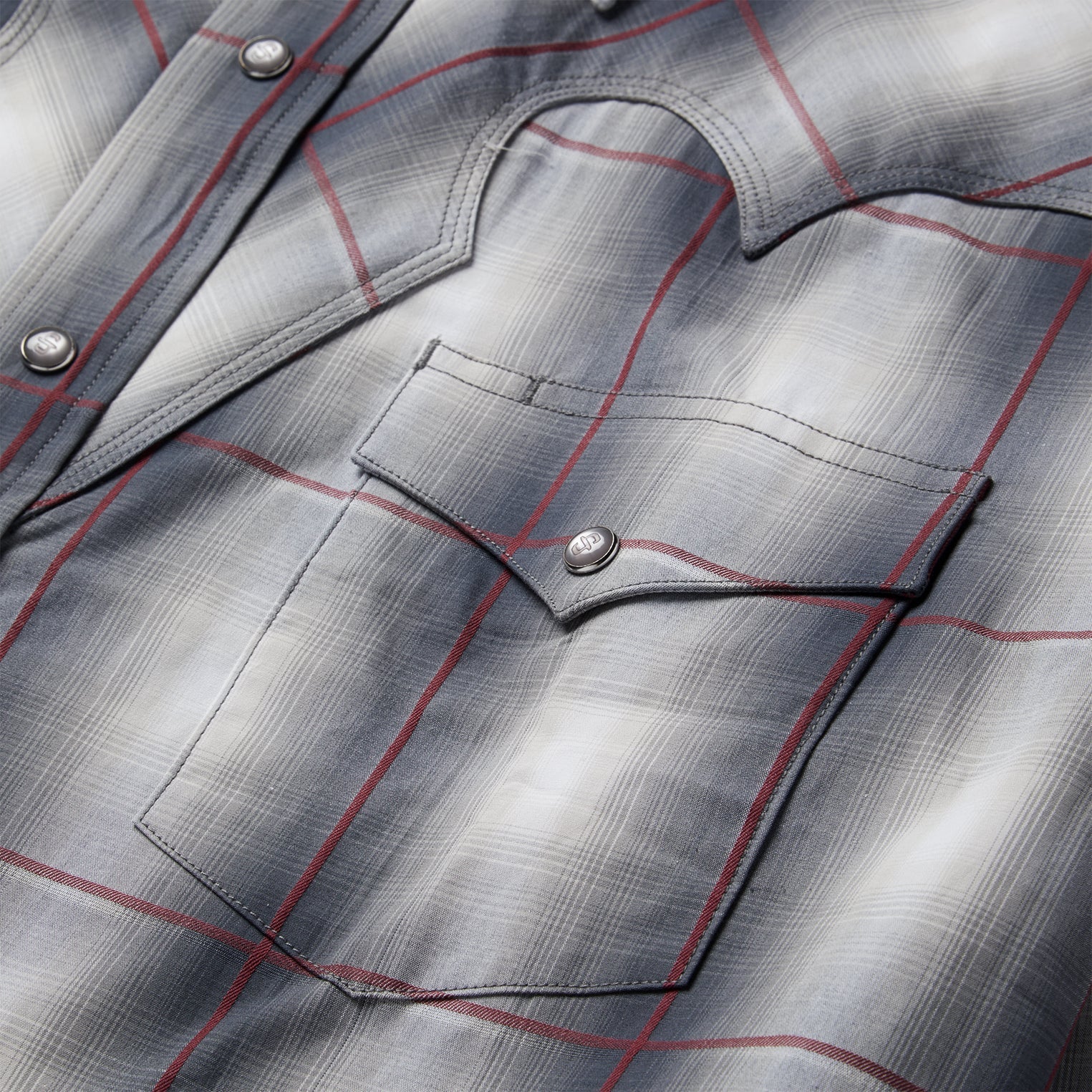 Smoke Ombre Western Shirt Grey | Stetson Men