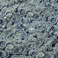 Greenspring Paisley Print Western Shirt Blue | Stetson Men