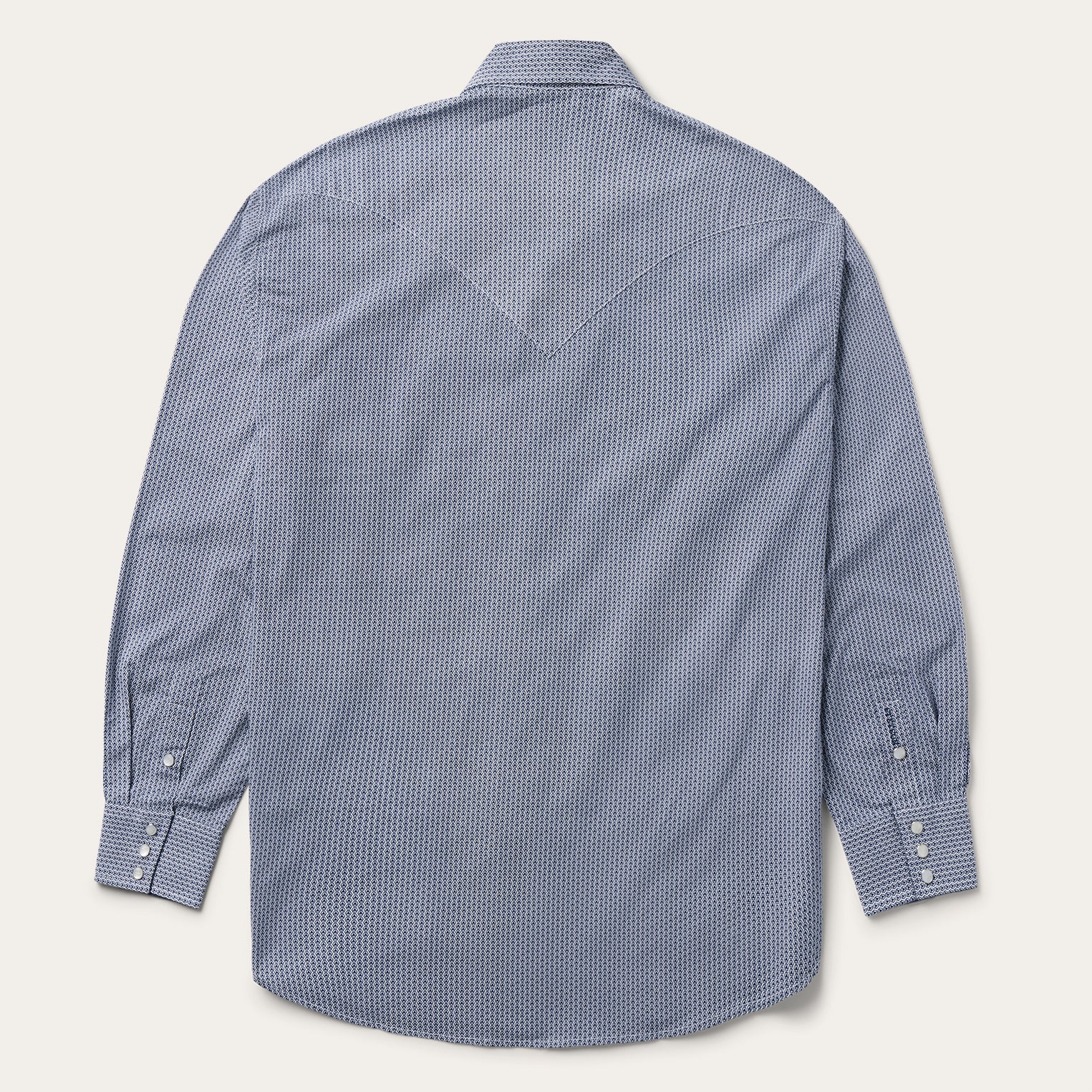 Blue Deco Geo Print Western Shirt Blue | Stetson Men